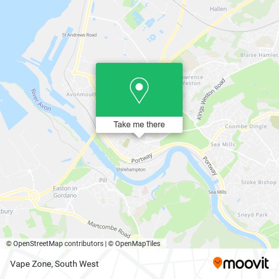 Vape Zone map