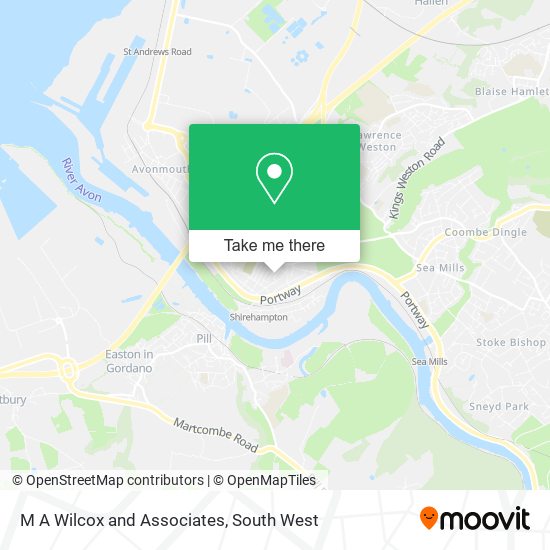 M A Wilcox and Associates map