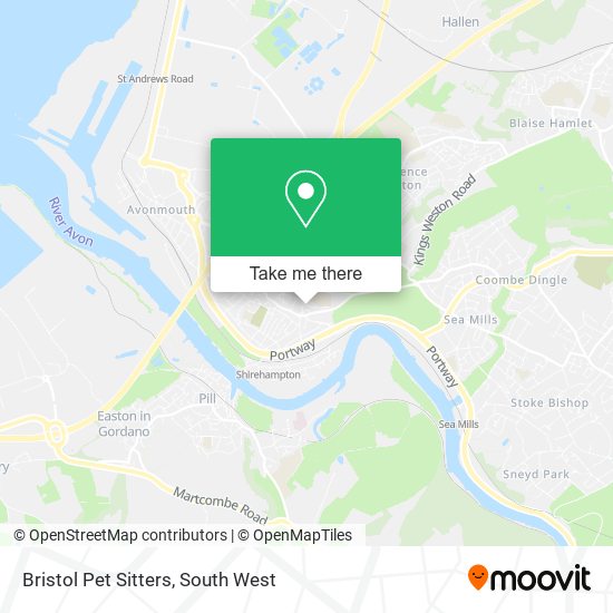 Bristol Pet Sitters map