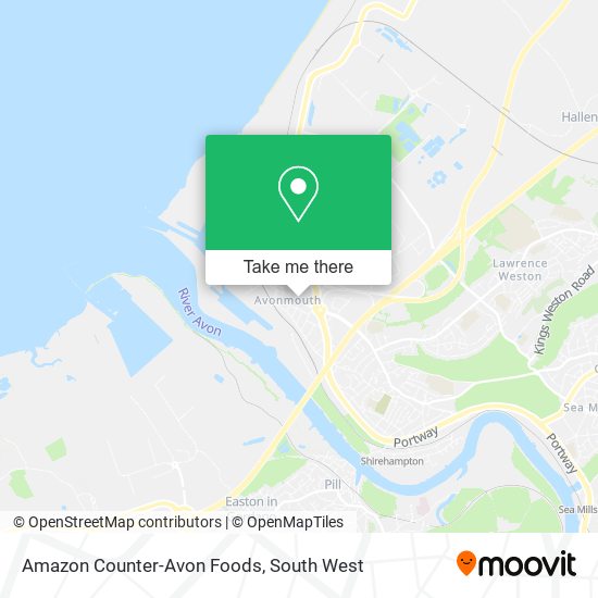 Amazon Counter-Avon Foods map