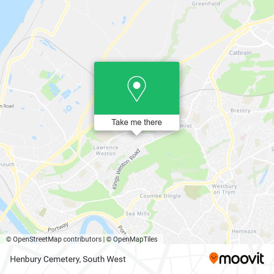 Henbury Cemetery map