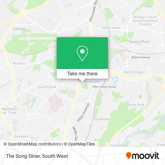 The Song Diner map
