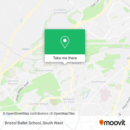 Bristol Ballet School map