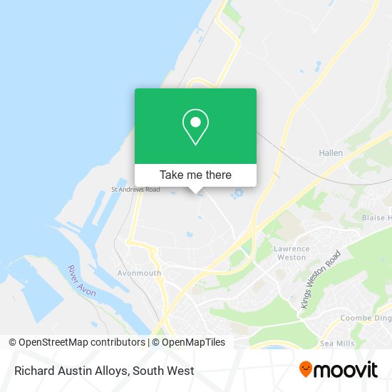 Richard Austin Alloys map
