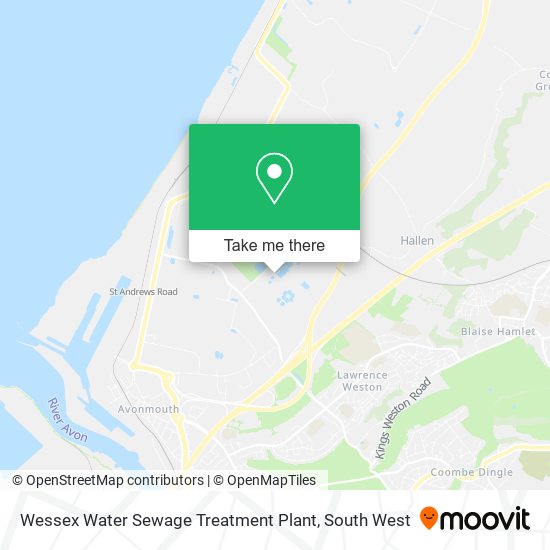 Wessex Water Sewage Treatment Plant map