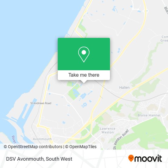 DSV Avonmouth map