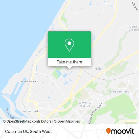 Coleman Uk map