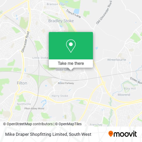 Mike Draper Shopfitting Limited map