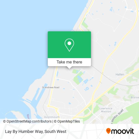 Lay By Humber Way map