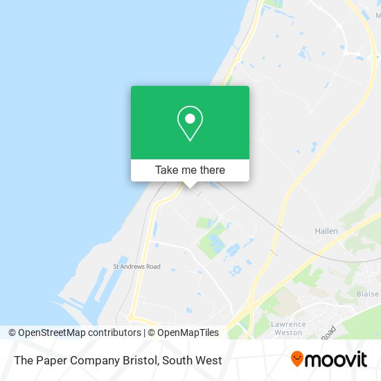 The Paper Company Bristol map