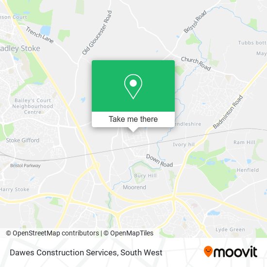 Dawes Construction Services map
