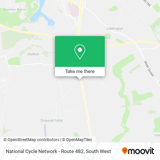 National Cycle Network - Route 482 map
