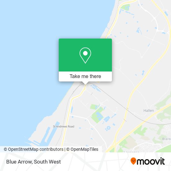 Blue Arrow map