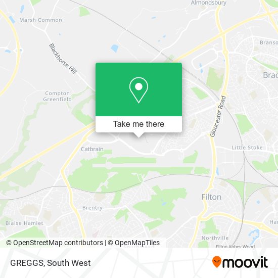 GREGGS map