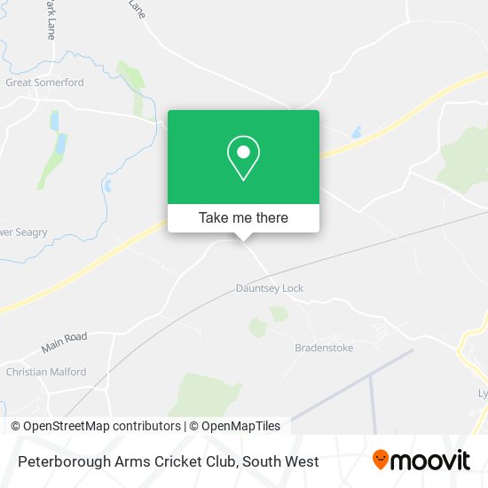 Peterborough Arms Cricket Club map