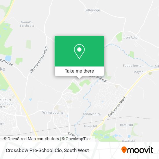 Crossbow Pre-School Cio map
