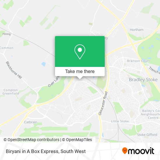 Biryani in A Box Express map