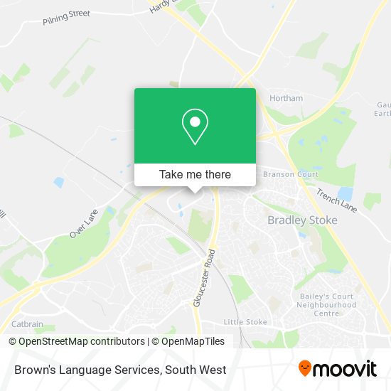 Brown's Language Services map