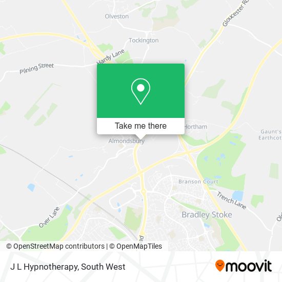 J L Hypnotherapy map