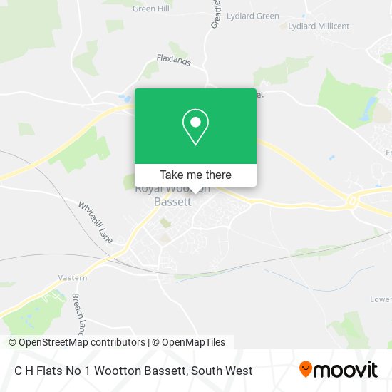 C H Flats No 1 Wootton Bassett map