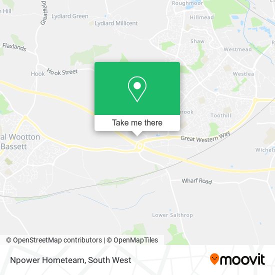 Npower Hometeam map