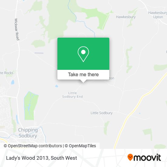 Lady's Wood 2013 map