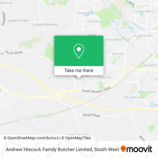 Andrew Hiscock Family Butcher Limited map
