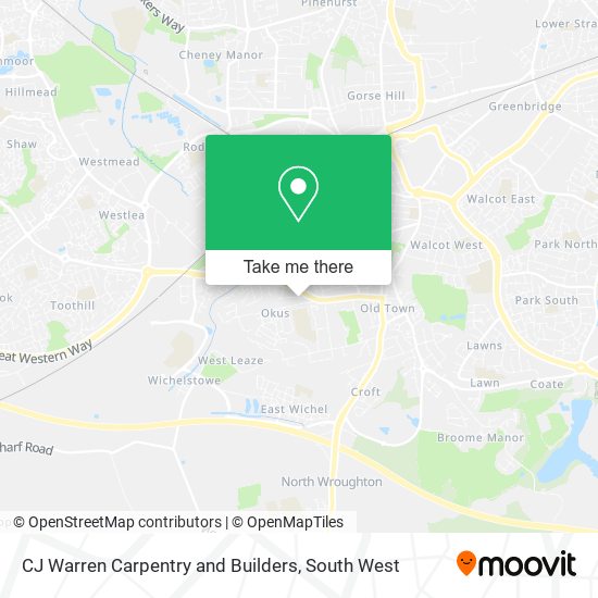 CJ Warren Carpentry and Builders map