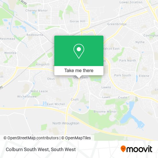 Colburn South West map