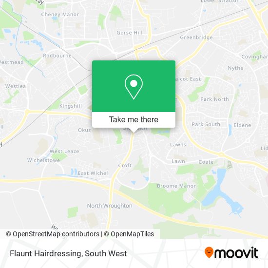 Flaunt Hairdressing map