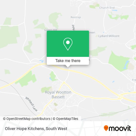 Oliver Hope Kitchens map