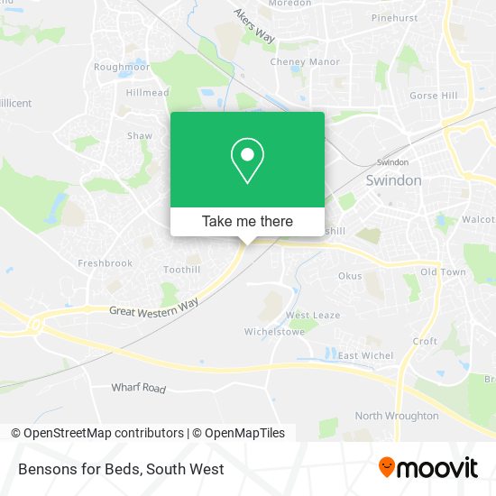 Bensons for Beds map