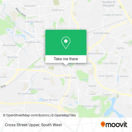 Cross Street Upper map