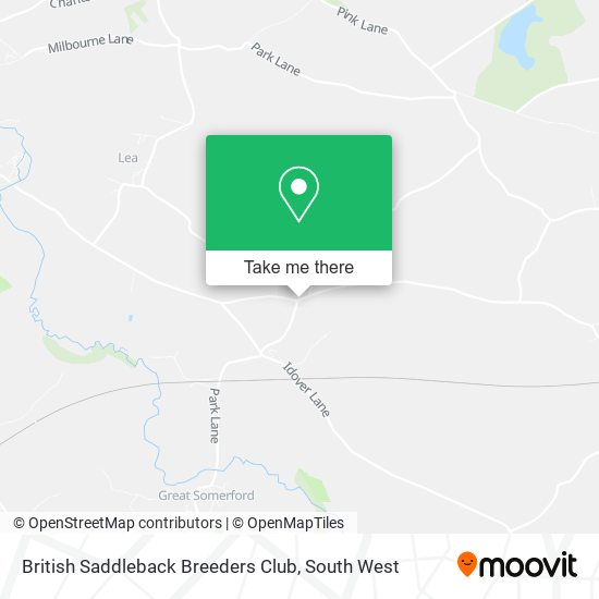 British Saddleback Breeders Club map