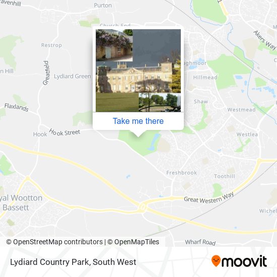 Lydiard Country Park map