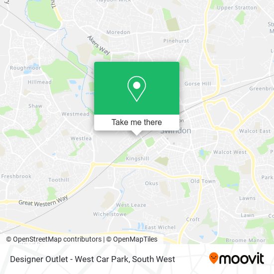 Designer Outlet - West Car Park map