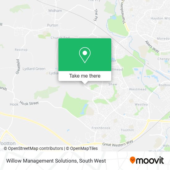 Willow Management Solutions map