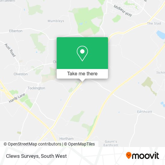 Clews Surveys map