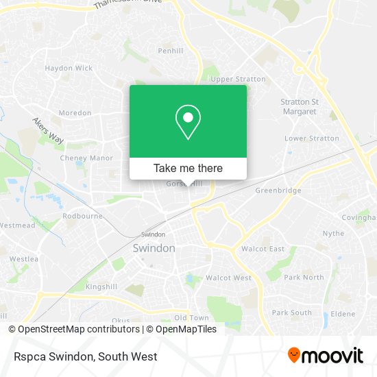 Rspca Swindon map