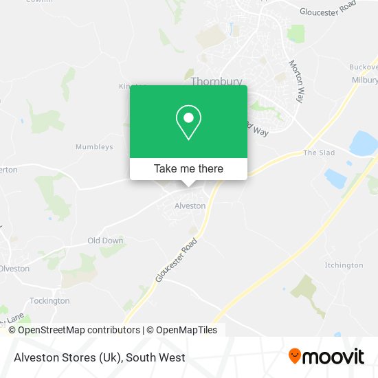 Alveston Stores (Uk) map