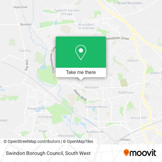 Swindon Borough Council map