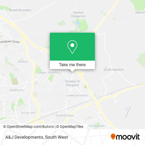 A&J Developments map