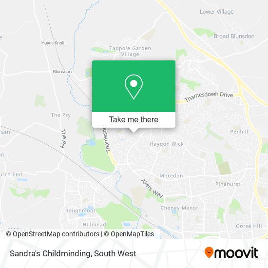 Sandra's Childminding map