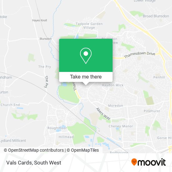 Vals Cards map