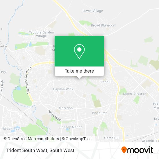 Trident South West map