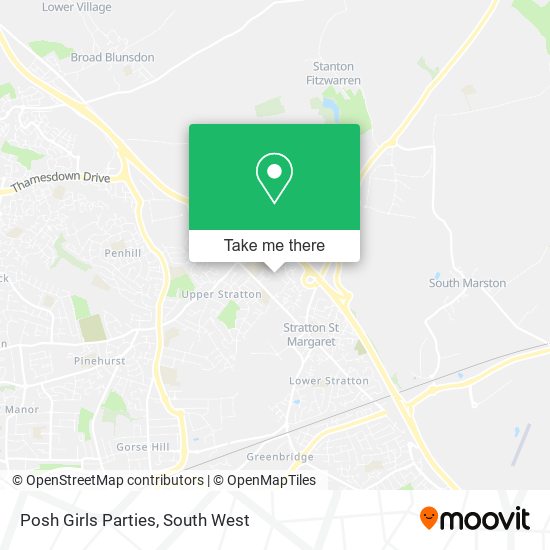 Posh Girls Parties map