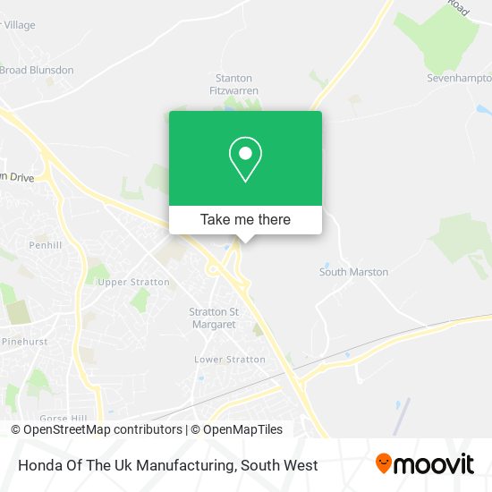Honda Of The Uk Manufacturing map