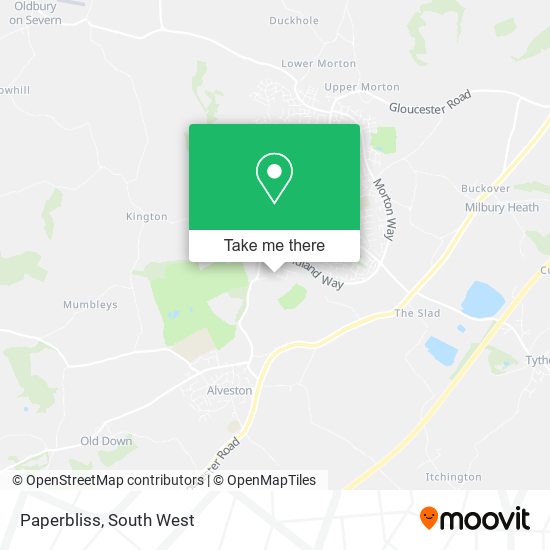 Paperbliss map