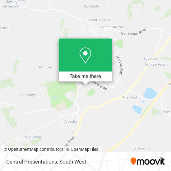 Central Presentations map