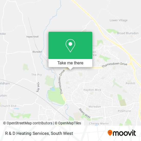 R & D Heating Services map